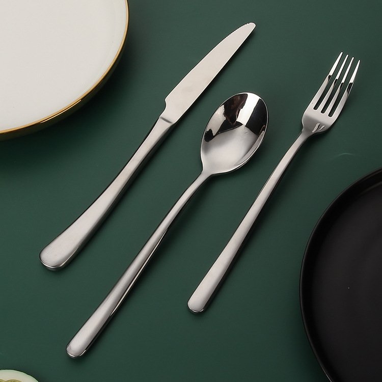 JSK® French Moonlight Series Stainless Steel Western Silverware Set - Image 2