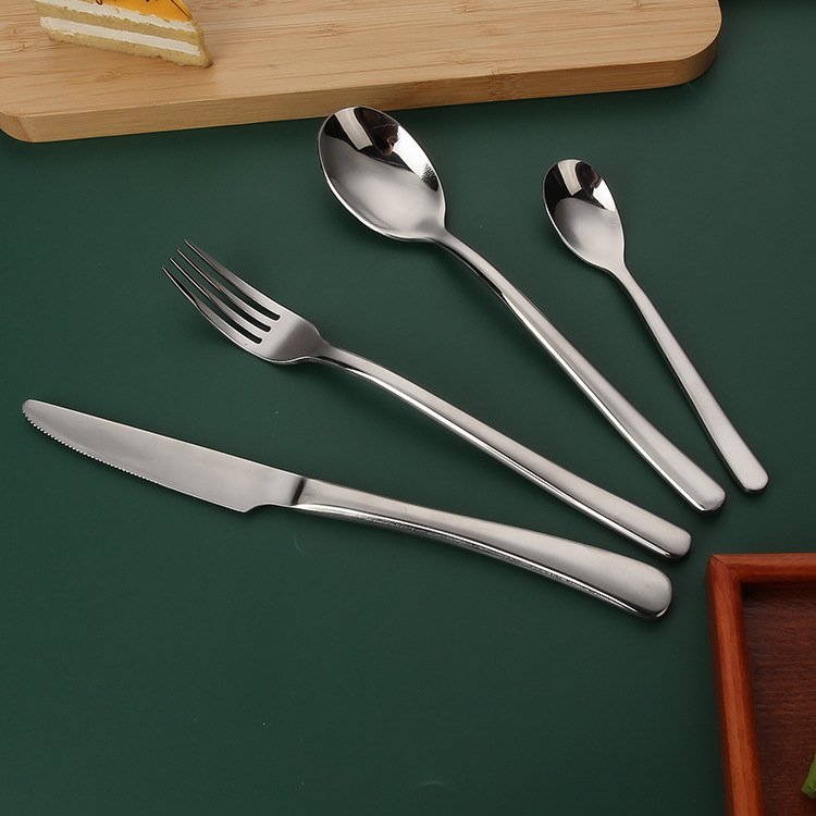 JSK® French Moonlight Series Stainless Steel Western Silverware Set - Image 3
